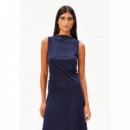 camisetas mujer Camiseta ARMEDANGELS Laminiaa Tinted Navy