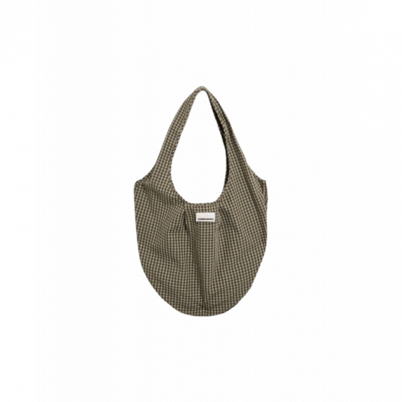 Bolso ARMEDANGELS Vichy Seersucker Pouch Bag Foam Dried Palm