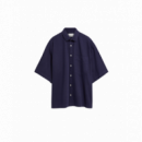 Camisas Camisa ARMEDANGELS Cotton Lino Tinted Navy
