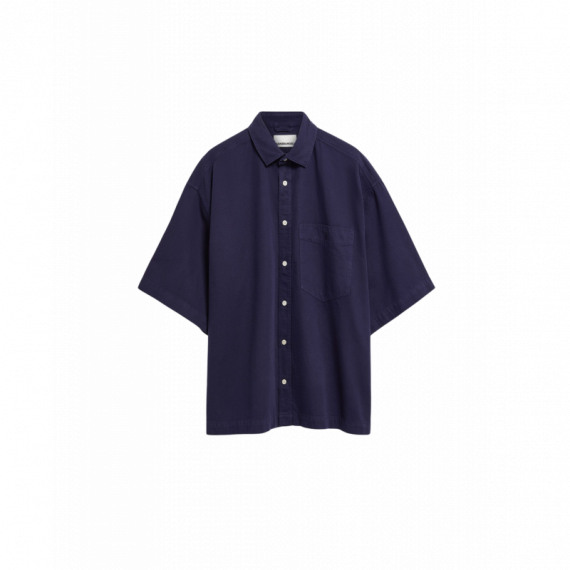 Camisas Camisa ARMEDANGELS Cotton Lino Tinted Navy