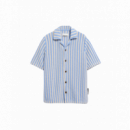 Polos Camisa Polo ARMEDANGELS  de Punto Striped Pure Wedgwood