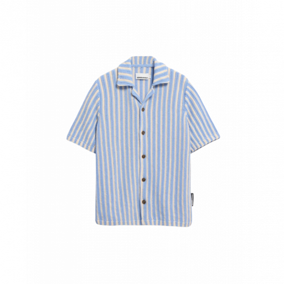Polos Camisa Polo ARMEDANGELS  de Punto Striped Pure Wedgwood