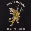 Camisetas Hombre Camiseta DEUS EX MACHINA Roar Damaged Dyed Black