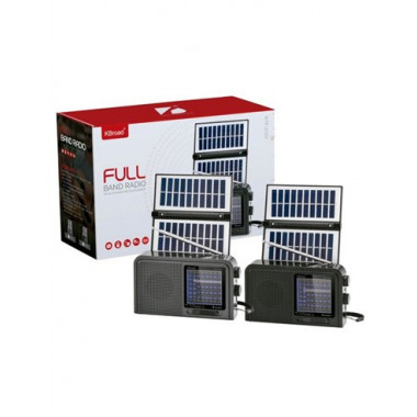 KBROAD Radio Portatil Solar FM/AM/SW KTF-2157 Recargable Bluetooth ,Usb.Linterna