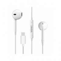 ACCETEL Auricular Estereo con Cable Tipo C EP1917 Blanco