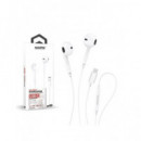 ACCETEL Auricular Estereo Con Cable TIpo C EP1917 Blanco