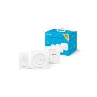 GARZA Pack 2 Timbres Inalambrico con Pilas y Receptor Blanco 401328G