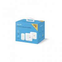 GARZA Pack 2 Timbres Inalambrico con Pilas y Receptor Blanco 401328G