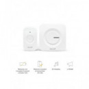 GARZA Pack 2 Timbres Inalambrico Con Pilas y Receptor Blanco 401328G