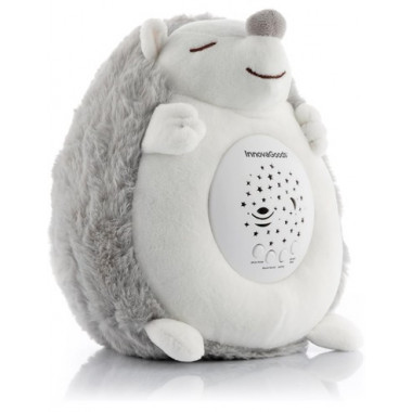INNOVAGOODS Peluche Spikey Con 15 Melodias Relajantes Y Proyector Quitamiedos Blanco