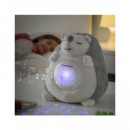 INNOVAGOODS Peluche Spikey Con 15 Melodias Relajantes Y Proyector Quitamiedos Blanco