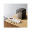 AIGOSTAR Regleta 4 Enchufes Con Interruptor Blanco 1.5Mtrs Cable