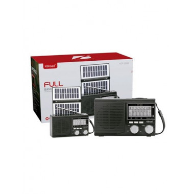 KBROAD Radio Portatil Solar FM/AM/SW KTF-2093 Recargable Bluetooth ,Usb.Linterna