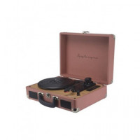 PRIXTON Tocadisco Grabador VC400 Moka Bluetooth,usb,radio FM,5W X2 Conversion a MP3 por USB