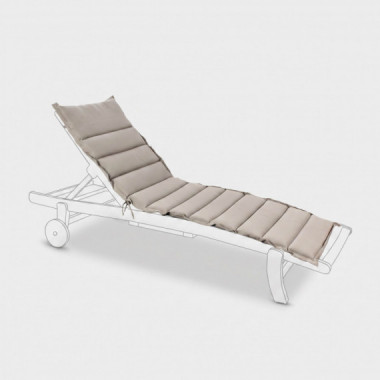 Colchoneta para tumbona exterior color beige impermeable TERRAZZA COLLECTION&reg;