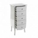 COMODA 5 CAJONES BLANCA CAGLIARI