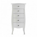 COMODA 5 CAJONES BLANCA CAGLIARI