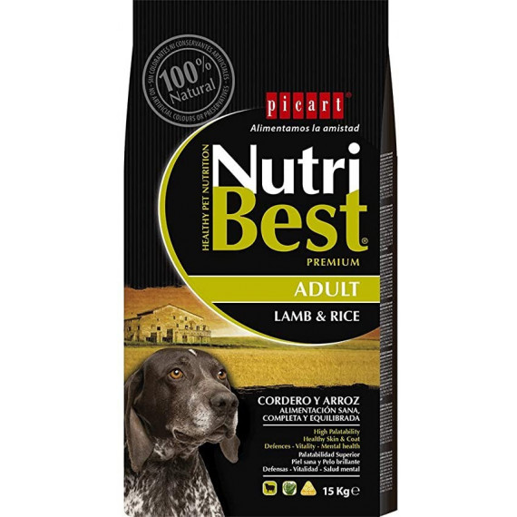 Nutribest Perro Adulto Cordero 3 Kg  PICART