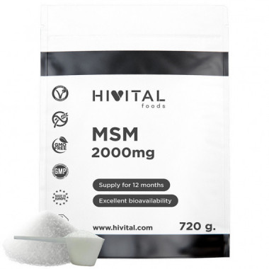 Hv- Msm 2000 Mg | 720 Gramos de Polvo  HIVITAL