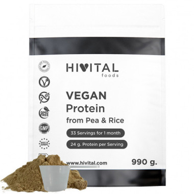 Hv-  Prote&iacute;na Vegana de Guisante y Arroz | 990G  HIVITAL