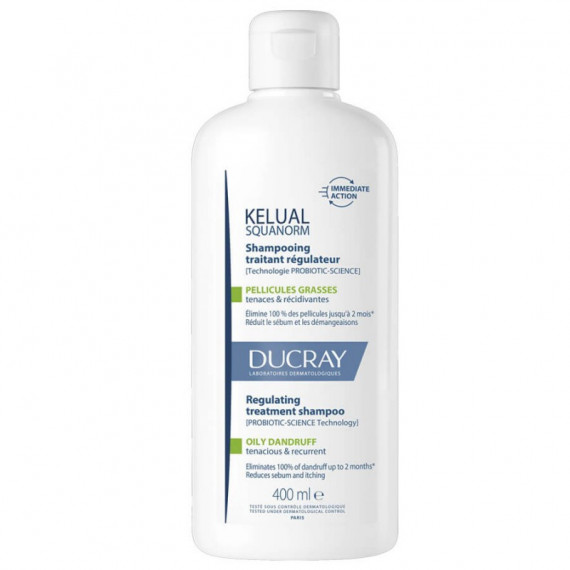 ADERMA KELUAL SQUANORM CHAMPU CASPA GRASA 400 ML