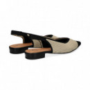 SIN TALON MIL RAYAS NEGRO+CREMA