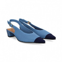 sin Talon Mil Rayas Azul+jeans  MISS ELASTIC