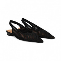 sin Talon Perforado Negro  MISS ELASTIC