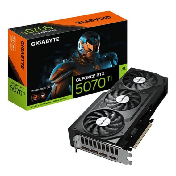Tarjeta Gráfica Gigabyte GeForce RTX 5070 Ti WINDFORCE OC V2 16GB GDDR7