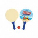 Juego de Palas de Playa de Madera 38X24CM Diseño Summer