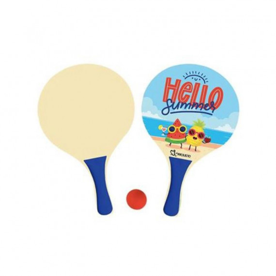Juego de Palas de Playa de Madera 38X24CM Diseño Summer