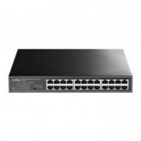 Switch CUDY 24 Puertos RJ45 Gbe Rack Negro (GS1024)