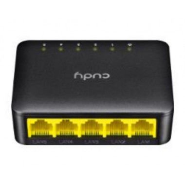 Switch CUDY 5 Puertos RJ45 Gigabit Ethernet (GS105D)