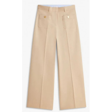 TOMMY HILFIGER - Preppy Cotton Wide Leg Chino - Aeg - F|WW0WW49002/AEG