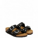 BIRKENSTOCK - Arizona Rivets Kids Syn Soft - Black - 1031646/BLACK