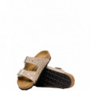 BIRKENSTOCK - Arizona Rivets Kids Syn Soft - Gray Taupe - 1031708/GRAY Taupe