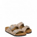 BIRKENSTOCK - Arizona Rivets Kids Syn Soft - Gray Taupe - 1031708/GRAY Taupe