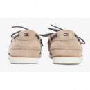 TOMMY HILFIGER - Th Boat Shoe Core Suede - Afe - F|FM0FM05387/AFE