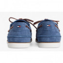 TOMMY HILFIGER - Th Boat Shoe Core Suede - Dbz - F|FM0FM05387/DBZ