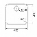 MEPAMSA Square 45.40 Fregadero Inox (122.0667.806)