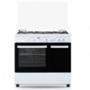 SVAN SKGW5901PB Cocina Gas Butano 90CM Placa de Gas 5 Blanca
