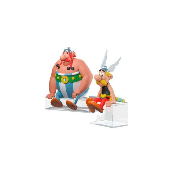 Figuras Asterix y Obelix Sentados 12CM  PLASTOY