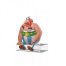 Figuras Asterix y Obelix Sentados 12CM  PLASTOY