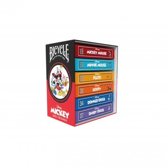 Pack Disney de 6 Barajas de Póker Bicycle