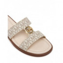 Erin Flat Sandal Vanilla  MICHAEL KORS
