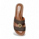 Erin Flat Sandal Brown  MICHAEL KORS