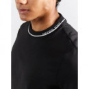 Logo Rib Tee Black  MICHAEL KORS