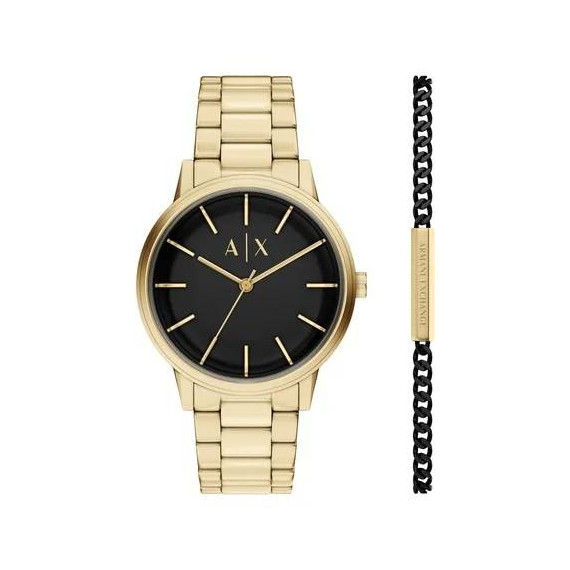 Set Reloj + Pulsera Dorado  ARMANI EXCHANGE