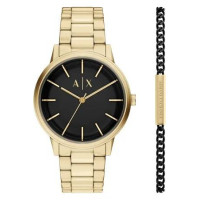 Set Reloj + Pulsera Dorado  ARMANI EXCHANGE