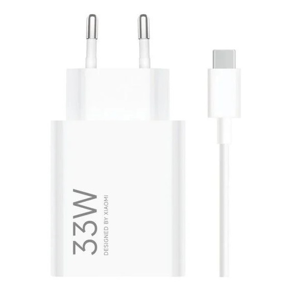 Cargador de Pared XIAOMI Combo 33W Usb-a + Cable White